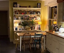 Shabby chic style french kitchen dresser, 2 drawers and 2 cupboard spaces.