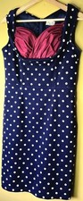 Lindy Bop Navy Polka Dot