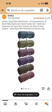 Sorbus Towel Rack Holder- Wall