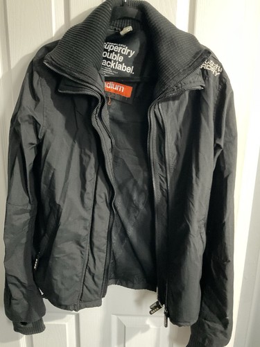 Superdry double black label - black,