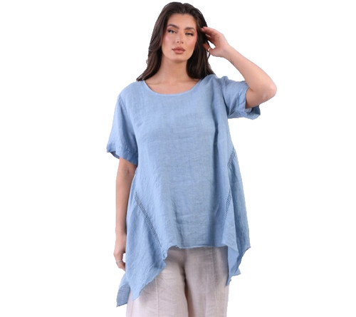 Italian linen tunic top - italian,
