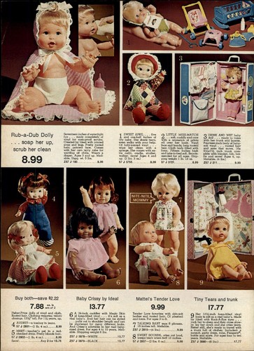 1974 paper rub dub doll - 1974, rub-a-dub