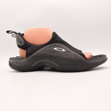 Y2K Oakley Crater Sandals Black Logo Men's Size 9 Black Causal Athletic Slip On