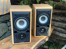 Mission 700 HiFi 2-Way Reflex Speakers, 8 Ohms, light wood, vgc, inc manual
