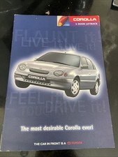 Toyota Corolla E11 5 Door Liftback G6 GS CD Sportiff 1997-1999 Brochure
