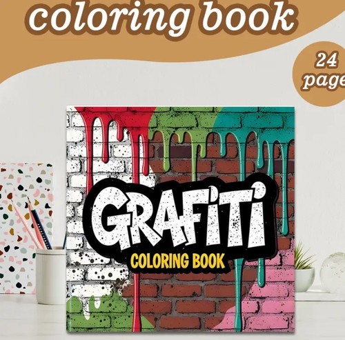 Graffiti colouring book - graffiti,