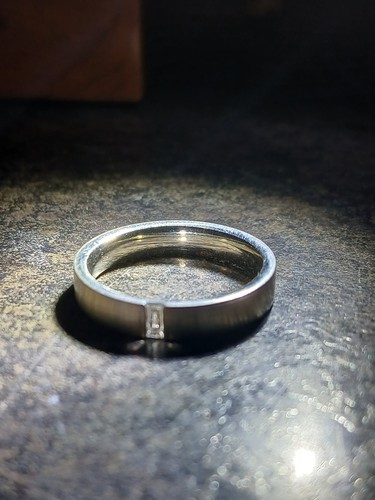 950 hallmarked palladium plain - 950,