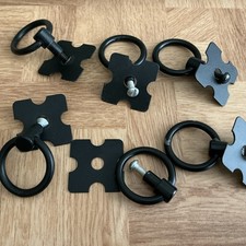 Corona Furniture Black Metal Handle Replacement Fittings x6  -2