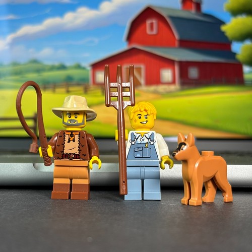 Lego farm family minifigure - family,