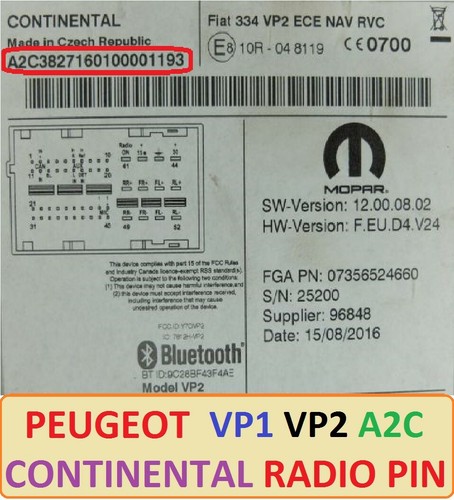 Unlock radio code provided - unlock,
