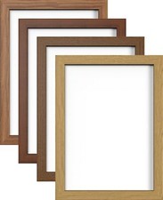 PHOTO FRAME PICTURE FRAME POSTER FRAME WOODEN EFFECT OAK WALNUT DARK TEAK BROWN