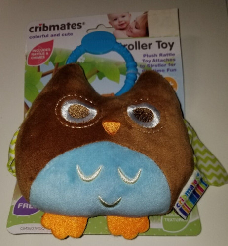 Cribmates owl rattle plush - cribmates,