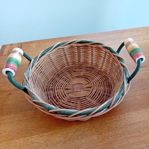 Vintage wicker basket - , with