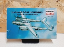 Minicraft 1/144 Lockheed P-38J Lightning Unassembled Model Kit - 1997