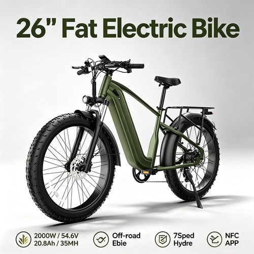 Fat electric bike - electric, 2000w