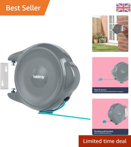 Grey 15m retractable - grey,