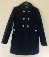 GIRLS DOUBLE BREASTED NAVY COAT SIZE 10 YEARS FROM NEXT 