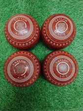 A GREAT SET OF TAYLOR ACE SIZE 3H BOWLS.