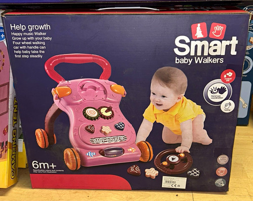 Pink first steps baby walker - baby,