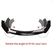 Front splitter gloss black