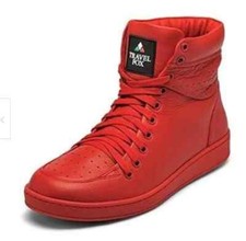 Travel Fox Men's 900's Series Red  Leather Casual Shoes 916101-104
