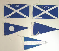 Various Blue and White Naval Signal Flags / Pennants