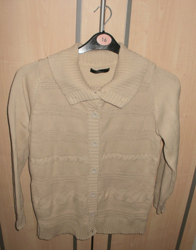 Women beige cotton cardigan - women's,