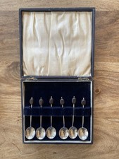 Vintage Sterling Silver Coffee Bean Spoons,Solid Silver Arthur Price 1940