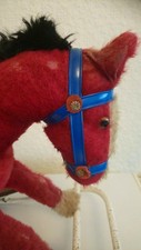vintage lines Bros 'Red fur' rocking /push along horse