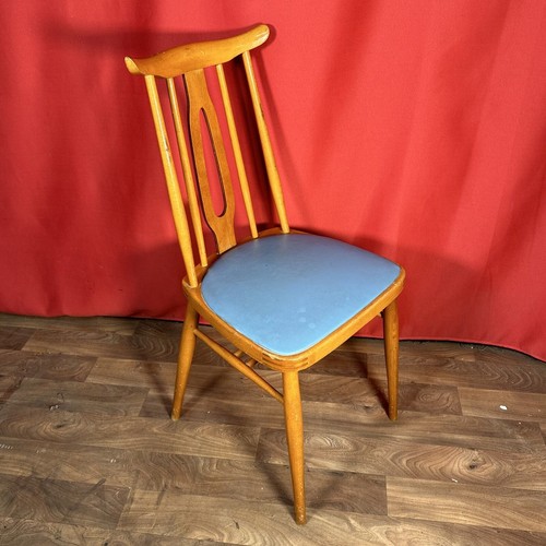 Mid century dining chair blue - mid,