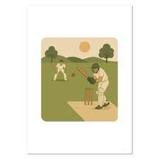 'Cricket Match Action' Wall