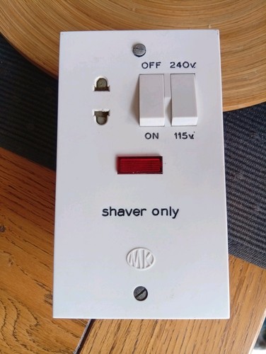 Vintage shaver socket 1980s - vintage,
