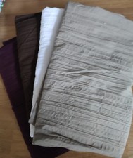 ✨ SALE ✨ Four Large Pieces Of Crinkle Fabric - Four Different Colours