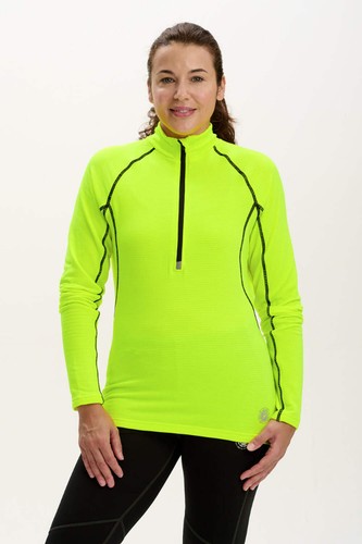 Ladies running top with zip - running,