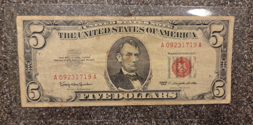 1963 red seal vintage - vintage, currency