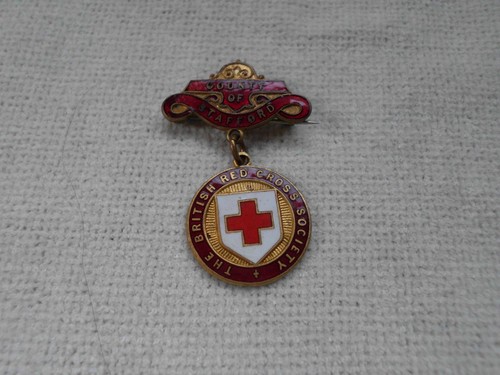 Red cross society enamel - enamel, medal