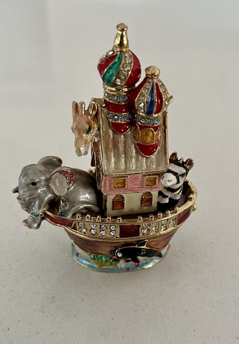 Jewelled noah ark trinket - ark,