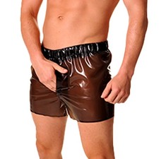 Mens Latex Shorts Elastic