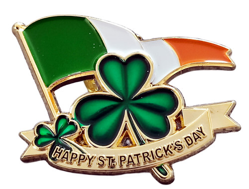Patrick day enamel pin - day,