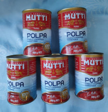 JOB LOT 5 X EMPTY TIN CANS MUTTI  CRAFTING RETRO DISPLAY WEDDING FLOWERPOTS