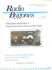 Radio Bygones No 78 Aug/Sep 2002   Telefunken E52 - Tesla - Champion 784M TRF 