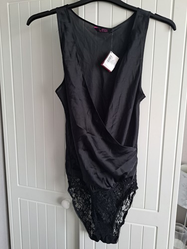 Size drape neck black - size,