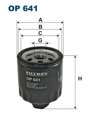 Oil filter fits - filter, ii