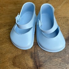 New vintage Blue  Cinderella dolls fixed strap shoes size 3