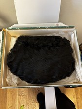 Vintage black fur - fur, muff