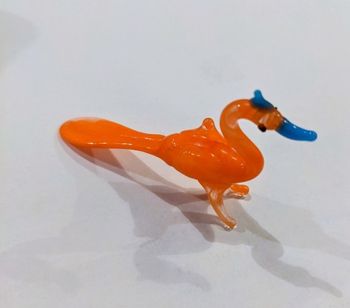 Vintage glass miniature - miniature, bird