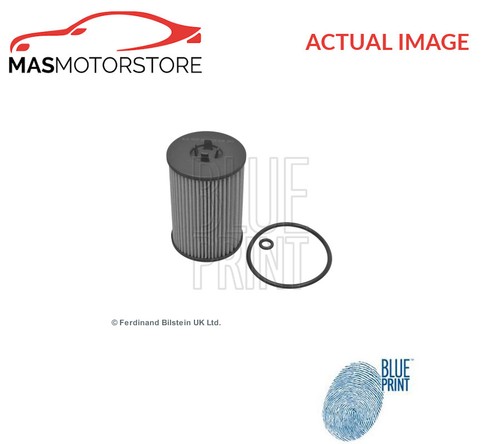 Engine oil filter blue - engine, print