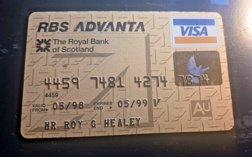 Vintage rbs gold card - vintage,
