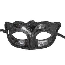 Masquerade Mask Ball Masks Stag Party Fancy Dress Venetian Black Cat Eye Face