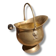 Vintage Solid Brass Coal